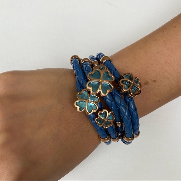 Folli Follie Elements Leather Bangle Bracelet - Picture 3 of 7